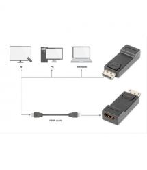 Digitus Адаптер DIGITUS DP 1.1 - HDMA A Full HD, M/F