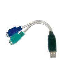 Digitus Адаптер DIGITUS USB 1.1 - 2xPS/2, M/F