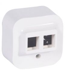 Legrand Adapter 2хRJ45, Forix Quteo, white