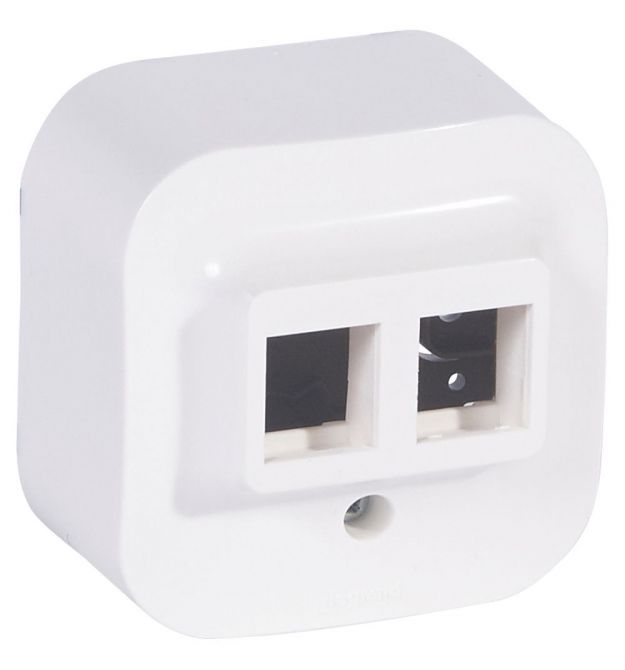Legrand Adapter 2хRJ45, Forix Quteo, white