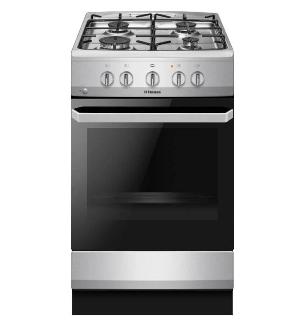 Hansa Gas cooker, 50х60sm, 67L, enamel, gas control, inox