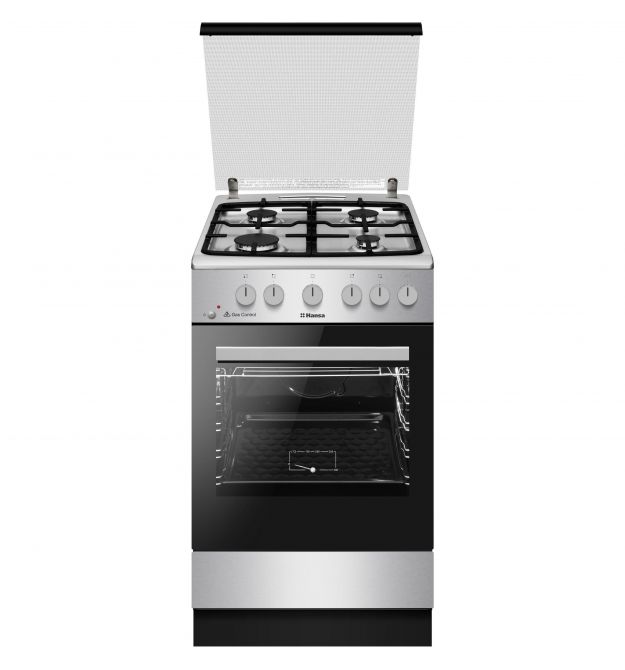 Hansa Сombined сooker, 50х60sm, 71L, cast iron, gas control, inox