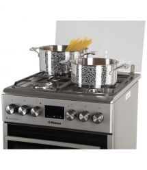 Hansa Cooker combined, 62L, 50x60cm, display, convection, cast-iron, inox