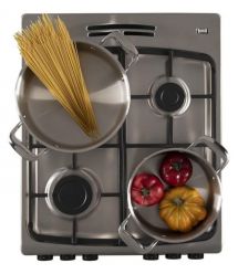 Hansa Cooker combined, 62L, 50x60cm, display, convection, cast-iron, inox