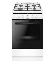 Hansa Gas cooker, 50х60sm, 70L, cast iron, gas control, white