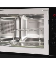 Hansa Microwave oven built-in, 20L, electrical control, 900W, grill, display, button opening, black