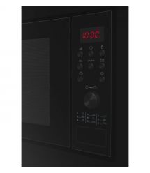 Hansa Microwave oven built-in, 20L, electrical control, 900W, grill, display, button opening, black