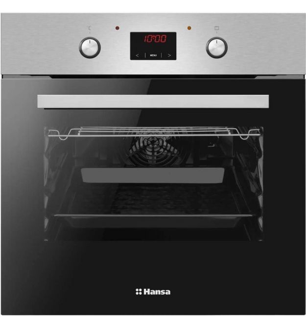 Hansa electric oven, 60sm, 62L, A, grill, easy cleaning enamel, displ, inox