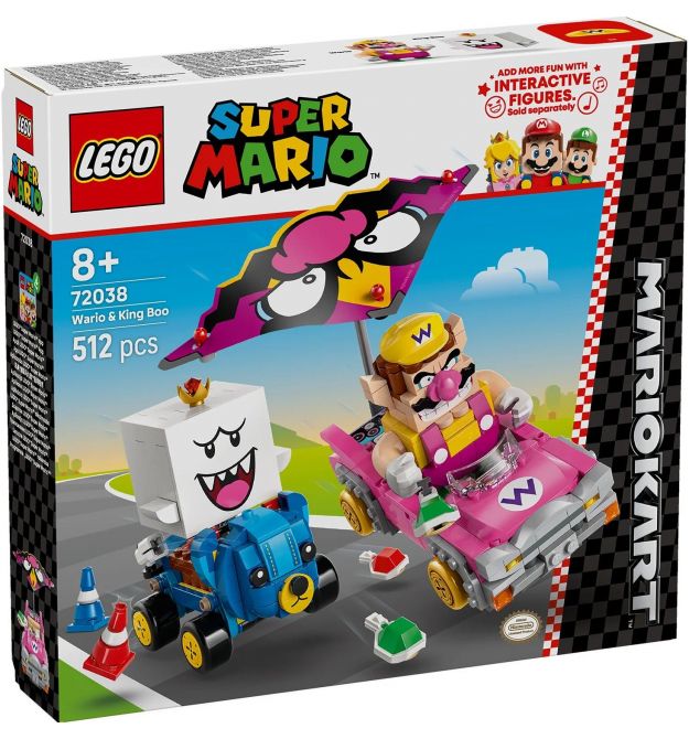 LEGO Конструктор LEGO Super Mario Mario Kart – Wario та King Boo