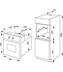 Hansa Oven electrical, 77L, A, display, convection, inox