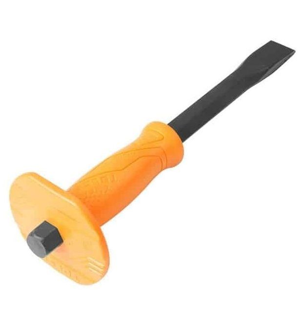 Tolsen peak chisel, 22x250mm, hand guard, steel