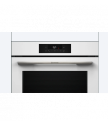 Bosch Духовой шкаф Bosch электрический, 76л, A, дисплей, конвекция, телескопические направляющие (2 уровня), soft closing, белый