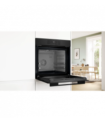 Bosch Духовой шкаф Bosch электрический, 76л, A, дисплей, конвекция, телескопические направляющие (2 уровня), черный