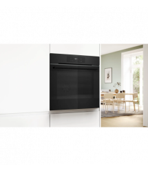 Bosch Духовой шкаф Bosch электрический, 76л, A, дисплей, конвекция, телескопические направляющие (2 уровня), черный