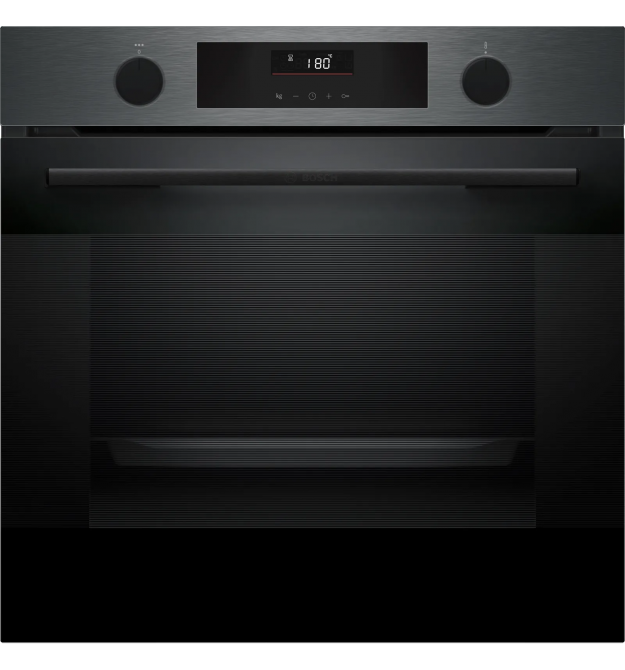 Bosch Духовой шкаф Bosch электрический, 76л, A, дисплей, конвекция, телескопические направляющие, темно-серый