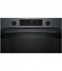 Bosch Духовой шкаф Bosch электрический, 76л, A, дисплей, конвекция, телескопические направляющие, темно-серый