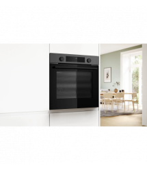 Bosch Духовой шкаф Bosch электрический, 76л, A, дисплей, конвекция, телескопические направляющие, темно-серый