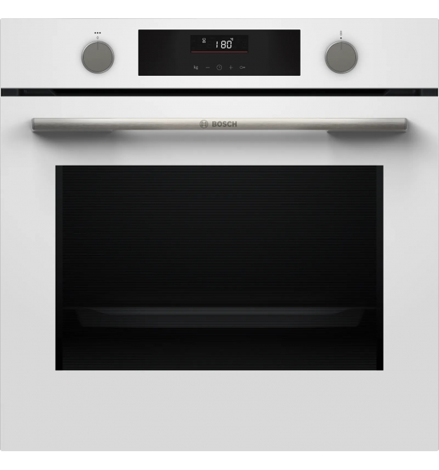 Bosch Духовой шкаф Bosch электрический, 76л, A, дисплей, конвекция, телескопические направляющие, білий