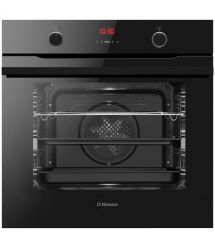 Hansa SET (oven electrical + glass hob gas), black