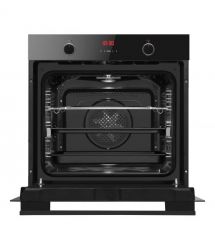 Hansa SET (oven electrical + glass hob gas), black
