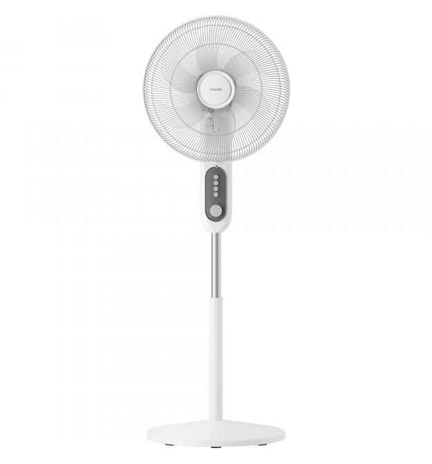 Philips Вентилятор напольный Series 1001, 45см, 47Вт, опора круглая, белый