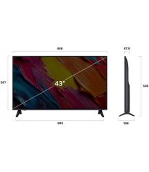 LG TV Set 43" QNED 4K 60Hz Smart WebOS Black