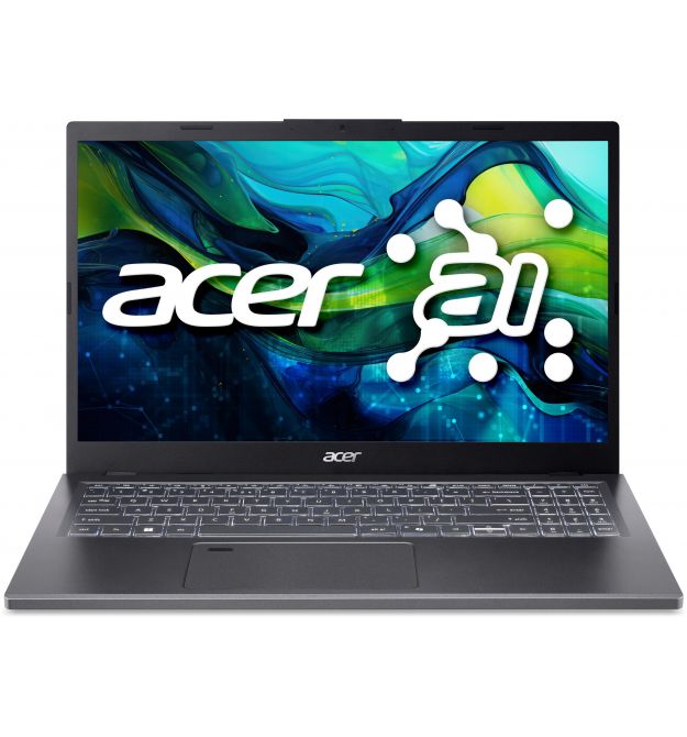Acer Ноутбук Aspire 15 A15-61M 15.6" FHD IPS, AMD R7-8840HS, 16GB, F1TB, UMA, Lin, серый