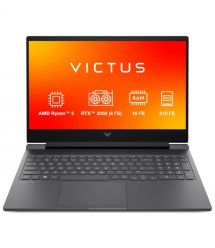 HP Ноутбук HP Victus 15-fb3014ua 15.6" FHD IPS AG, AMD R5-8645HS, 16GB, F512GB, NVD2050-4, DOS, серый