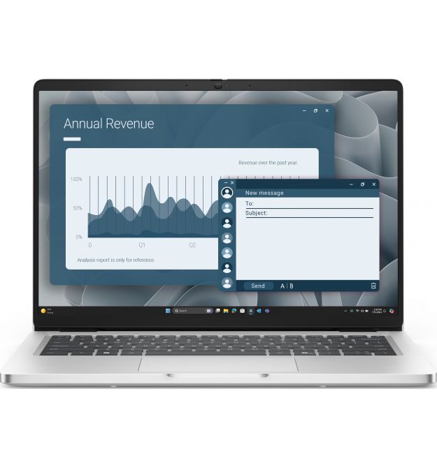 Dell Ноутбук Dell Pro 14 14" FHD+ IPS AG, AMD AI 5 PRO 340, 16GB, F512GB, UMA, Win11P, сріблястий