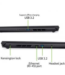 Acer Ноутбук Nitro V 16 ANV16-71 16" WUXGA IPS, Intel i7-14650HX, 16GB, F1TB, NVD4050-6, Lin, черный