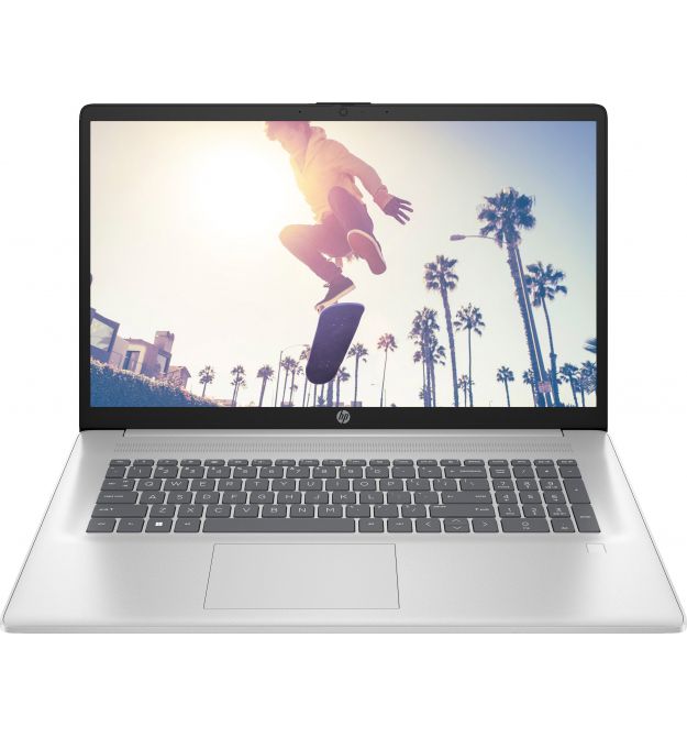 HP Ноутбук HP 17-cn3038ua 17.3" FHD IPS AG, Intel i5-1334U, 16GB, F512GB, UMA, DOS, серебристый