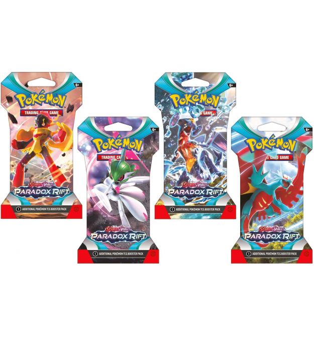 Pokemon TCG Коллекционная карточная игра Pokemon: Paradox Rift (Cardboard Cover), бустер пак (1шт)