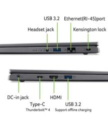 Acer Ноутбук Aspire 16 A16-51GM 16" WUXGA IPS, Intel 7-150U, 16GB, F1TB, NVD2050-4, Lin, серый