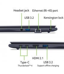 Acer Ноутбук TravelMate TMP416-54 16" WUXGA IPS, Intel U7-255U, 32GB, F1TB, UMA, Lin, синий