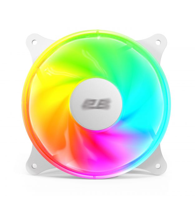 2E Gaming Корпусный вентилятор Air Cool ACF120VRB-ARGB 120мм, 1200rpm, 4pin, 23dBa, reversed, белый