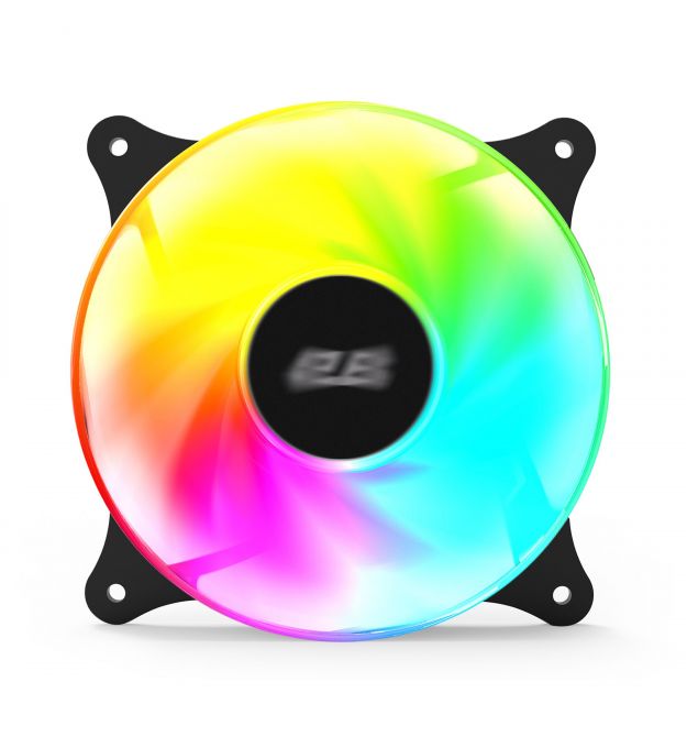 2E Gaming Корпусный вентилятор Air Cool ACF120VB-ARGB 120мм, 1200rpm, 4pin, 23dBa, чёрный