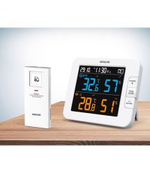 Sencor Multi-channel weather station, in/out measurement, temperature, humidity, time, days of the week, calendar, supported And