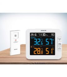 Sencor Multi-channel weather station, in/out measurement, temperature, humidity, time, days of the week, calendar, supported And