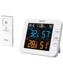 Sencor Multi-channel weather station, in/out measurement, temperature, humidity, time, days of the week, calendar, supported And