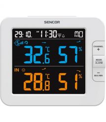 Sencor Multi-channel weather station, in/out measurement, temperature, humidity, time, days of the week, calendar, supported And