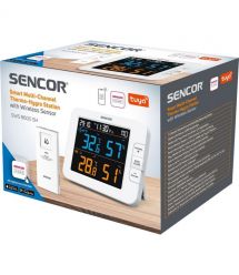 Sencor Multi-channel weather station, in/out measurement, temperature, humidity, time, days of the week, calendar, supported And
