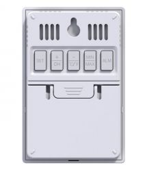 Sencor meteorological station, in/out measurement, AAAx2+AAx2, temperature, humidity, time, white