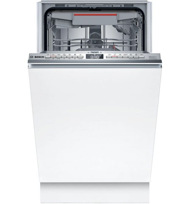 Bosch Посудомоечная машина встраиваемая, 10компл., A+, 45см, дисплей, 3я корзина, белый