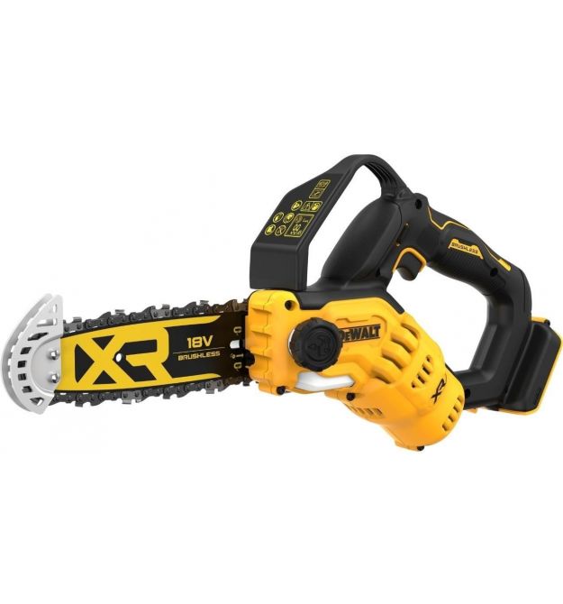 DeWALT cordless chain saw brushless 18V XR Li-lon 8.6m/s bar 20cm 2.1kg without battery and ZP