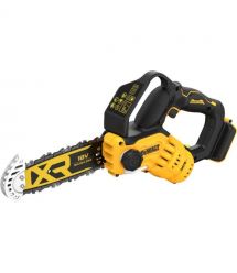 DeWALT cordless chain saw brushless 18V XR Li-lon 8.6m/s bar 20cm 2.1kg without battery and ZP