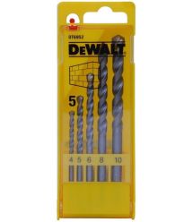DeWALT set of drills for concrete, brick, stone EXTREME, 5 pcs, 4-10 mm, case