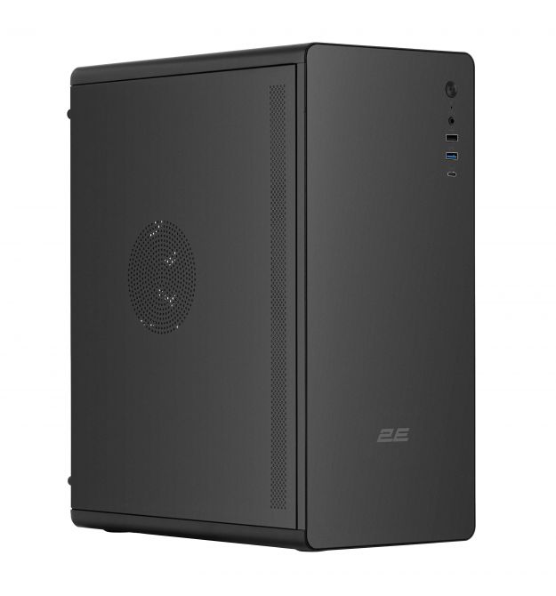 2E Корпус Credo V500B без БП, 1xUSB3.0, 1х USB 2.0, 1xUSB Type-C, 1x120мм, VGA 310мм, ATX, чёрный