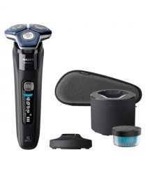 Philips electric shaver rotary, razor head-4, Li-Ion, dry+wet, charge indicator, trimmer, case, black