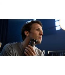 Philips electric shaver rotary, razor head-4, Li-Ion, dry+wet, charge indicator, trimmer, case, black