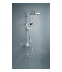 Grohe Shower set Vitalio Start System 250 with bathtub thermostatic mixer, shower head, hand shower, handle - on a slide bar, ch